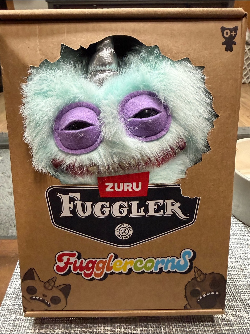 ZURU Fuggler Kids Plush Mask - Mint Green with Purple Eyes